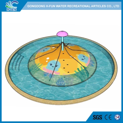 Inflatable dome water play structure with customized print 