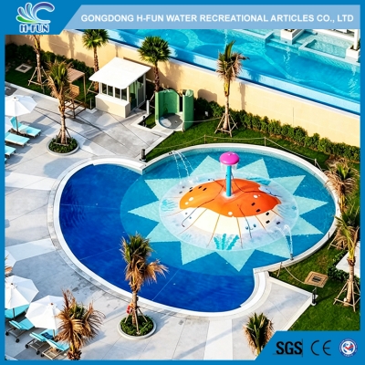 Inflatable dome water play structure with customized print 