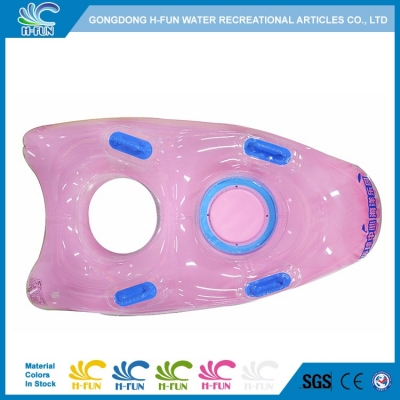 New shape design water park double tube with seatpad 
